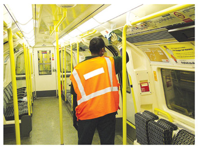 Train cleaning